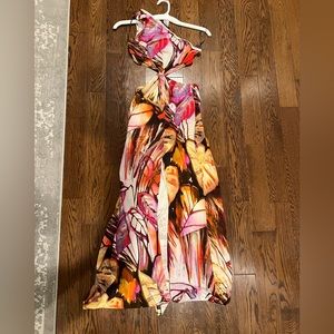 Venus maxi dress with cut outs XS off shoulder